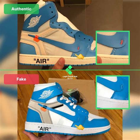 nike off white unc real vs fake|How to Spot Fake Nike Air Jordan Sneakers .